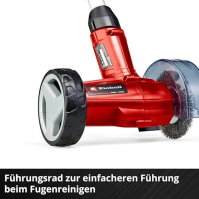 Einhell akumulátorový čistič spár GC-CC 18 Li Kit Power X-Change 18 V, vyměnitelné kartáče na spáry z nylonu a ocelového drátu,